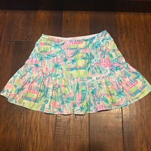 Lilly Pulitzer Luxletic Vibrant Pink and Green Women's Skirt/Skort